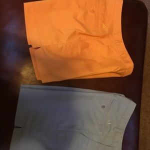 2 women’s Adidas golf shorts size 4